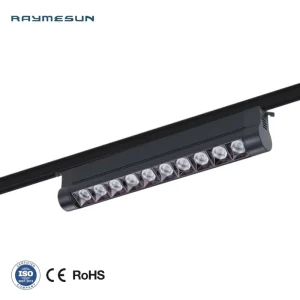180 Rotatable Long Strip LED COB Track Light Aluminum Grille High CRI 90 Dimmable 2 3 4wire Anti Glare Linear Track Spotlights