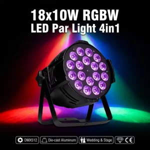 180W RGBW LED Matrix Bar Light with DMX512 Sound Control Hanging Mount for Wedding Party Club Stage Lighting