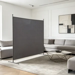 180x180cm Freestanding Office Partition Panel Privacy Screen Divider Portable Fabric Panel Room Divider for Workspace Office