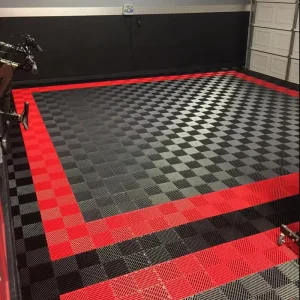 18mm Non-Slip PP Modular Interlocking Garage Flooring Tiles for Car Wash and Detailing