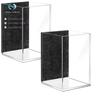 2 Pack Eco-Friendly Non-Slip Magnetic Acrylic Wall-Mounted Pencil Holder for Whiteboard and Fridge