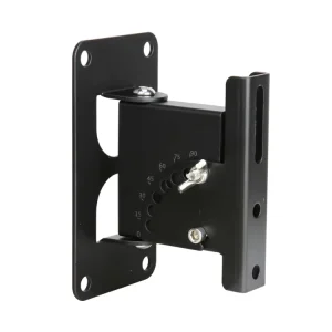 2 Pack Metal Adjustable Wall Mount Speaker Brackets with Swivel Angle Adjustment