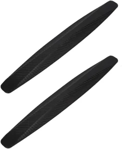 2-Piece Carbon Fiber Car Bumper Anti-Collision and Anti-Scratch Protector Strip