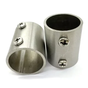 2-Way Stainless Steel Connector Pipe Fitting for Furniture