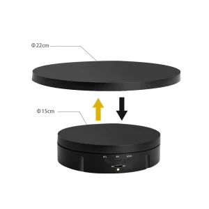2-in-1 22cm Rotating Display Stand Replacement Cover for Photography Turntable