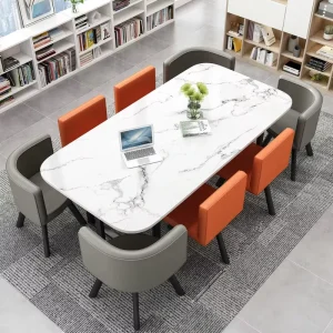2 m Rectangular Training and Negotiation Table and Chair Set