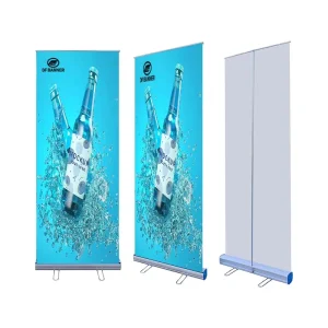 200 cm Roll-Up Poster Display Stand with Large Base