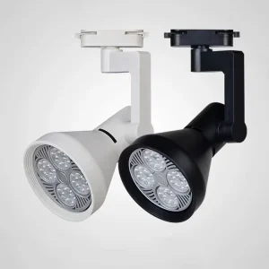 20W 30W Led Track Light Led Track Spotlight PAR30 Bulb Horn Shaped Spotlight Adjustable Track Light 110 220V E27