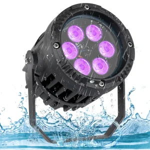 20W IP67 Waterproof PAR Stage Light with Remote Control for DJ, Concerts, Parties, and Weddings