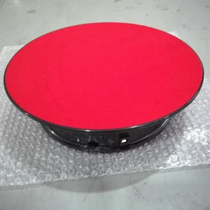 20cm Black Plastic Battery-Powered Rotating Display Stand with Colorful Plate