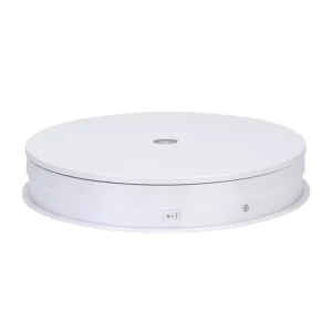 20cm Cellphone 360 Camera Photography Turntable Display Stand with LED Lights