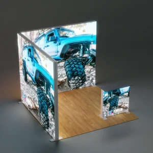 20ft Aluminum Dye Sublimation Advertising Display Stand with Rectangle Straight Booth