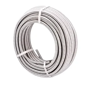20mm 3/4-inch Electric Waterproof Flexible Cable Wire Protection Steel Inner Core Stainless Steel Conduit