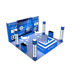 20×20 Modular Spiral Tower Advertising LED Backdrop Exhibition Portable Trade Show Booth