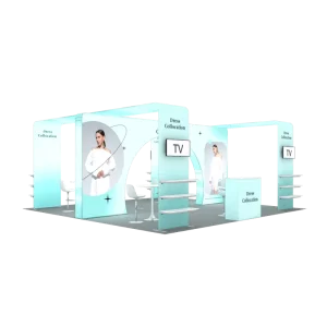 20×20 New Design LED Wall Backlit Stand Aluminum Tool Free Display Expo Trade Show Booth