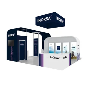 20×20 Standard Portable Modular Aluminum Frame Tension Fabric Trade Show Booth with Customized Design