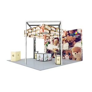 20x20ft Modular Aluminum Profile Trade Show Combo Booth Reusable Customized Color