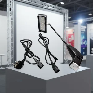 21W 25W LED Exhibition Arm Light with Connectable Clip Lights for Fabric Backdrop Photography Studio Live Streaming Lighting