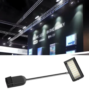 21W Rotatable LED Exhibition Light Black Adjustable Long Arm Shovel Lamp Advertising Door Headlight Background Exhibition Lamp