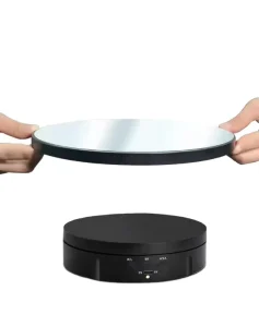 22 cm Motorized Rotating Display Stand, 360-Degree Turntable, with USB Cable