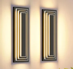 23.6-Inch Long Outdoor Wall Lights LED Front Porch Lights Waterproof Garage Lights 36W 3000K Modern Acrylic Wall Sconce