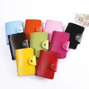 24-Bit Large-Capacity PVC Card and Cash Storage Clip with Candy Pattern