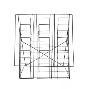 24 compartment Brochure Display Rack Iron based Foldable Brochure Display Single sided Stationery Store Bookstore Bookshelf