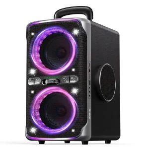 240W Portable Party Speaker with IPX4 Waterproof Rating, RGB, TWS, BT 5.3 and 15H Battery