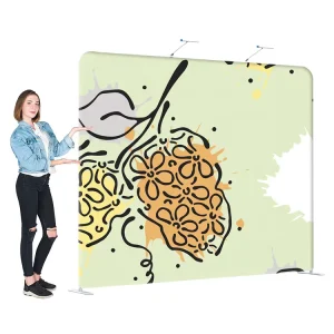 2438*2280 Portable Custom Printed Stretch Tension Fabric Straight Backdrop Display