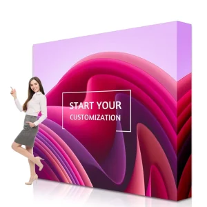 250g Knitted Fabric Outdoor Indoor Lightweight Aluminum Frame Foldable Reusable Easy Assembly Personalized Design for Display