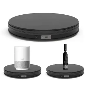 25cm 360 Degree Electric Display Turntable for Photography and Live Streaming