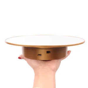 25cm Electric Rotating Display Stand 360 degree electronic turntable suitable for mannequin heads and wig displays