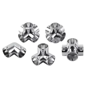 25mm Zinc Alloy Display Connector Right-Angle Elbow Joint Female Hexagon Head Fitting