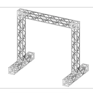 290*290mm Square Aluminum Alloy DJ Lighting Truss Tower for Indoor Events and Weddings
