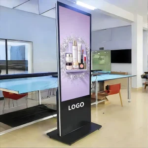 2K 4K Floor-Standing LCD Touch Advertising Display 65-Inch 67.4-Inch 76-Inch Vertical Interactive Totem Kiosk Digital Signage