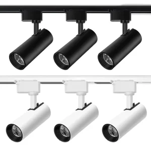 2Wire 3Wire Track Light Dimmable Lighting Gallery Store Spotlight Focus Rail Lamp Adjustable 10W 20W 30W LED Track Light