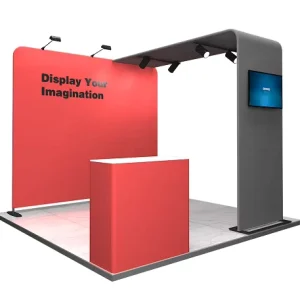 3*3m Aluminum Fabric Wall Display Stand Easy Installation Standard Exhibition Booth for Trade Shows
