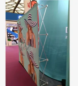 3*4 Aluminum Type Folding Fabric Pop up Banner Display Wall