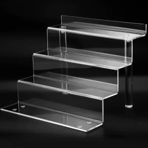 3-4 Tier Ladder Acrylic Display Rack for Perfume and Figures