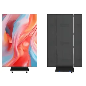 3-Panel Folding Mobile LED Poster Display 8K HDR10+ Portable Multi-Screen