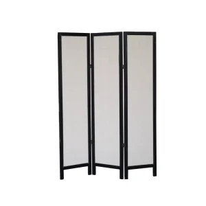 3-Panel Movable Wooden Chinese Folding Room Divider Screen