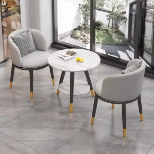 3-Piece Metal Council Table and Chair Set for Office, School, Meetings, and Training