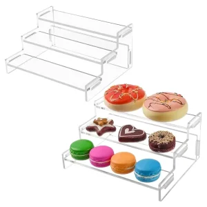 3-Tier Clear Polished Acrylic Cake and Dessert Display Stand