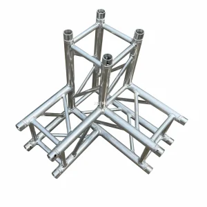 3-Way Corner Connector 290*290mm Spigot Aluminum Alloy Truss for DJ Booth and Outdoor Stage