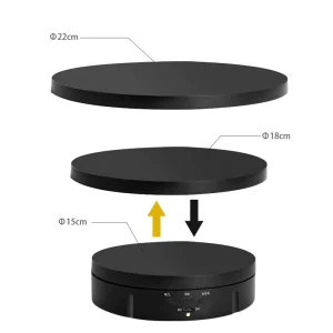 3 in 1 Rotating Display Stand 360 Degree Rotating Display Stand With Remote Control for Photography Products and Video Show