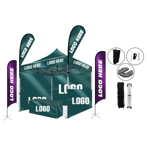3 x 3 Custom Printed Outdoor Folding Tent Trade Show Gazebo Canopy for Dog Shows