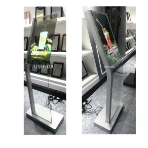 30 Inch Interactive Touch FHD Advertising Screen Self-Order Kiosk Transparent OLED Display Wayfinding