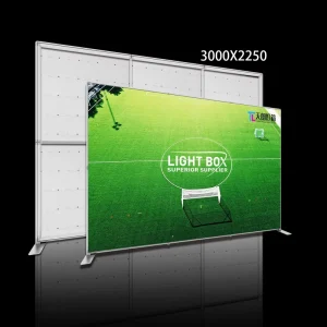 3000*2250 Exhibition Booth SEG LED Lightbox Tension Fabric Display Aluminum Frame for Trade Show Events