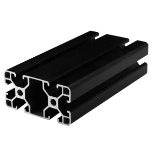 3030 4040 4080 Aluminium Extrusion Profile Frame T Slot V Slot Custom Extruded Black Industrial Aluminum Profiles