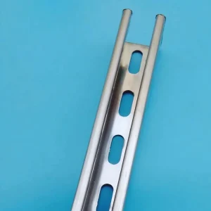 304 Stainless Steel C channel U channel Crossbeam Guide Rail Pipe Fixing Bracket Photovoltaic Perforated Bracket 41